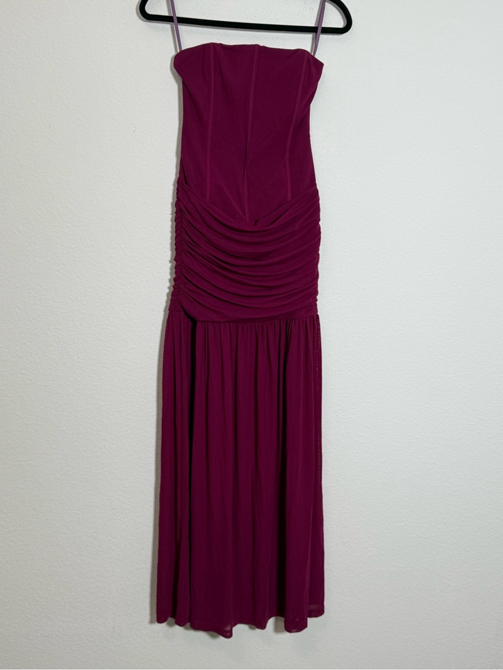 Runaway The Label Lillie Corset Maxi Dress Plum Mesh Strapless Formal XS NWT - Picture 2 of 8